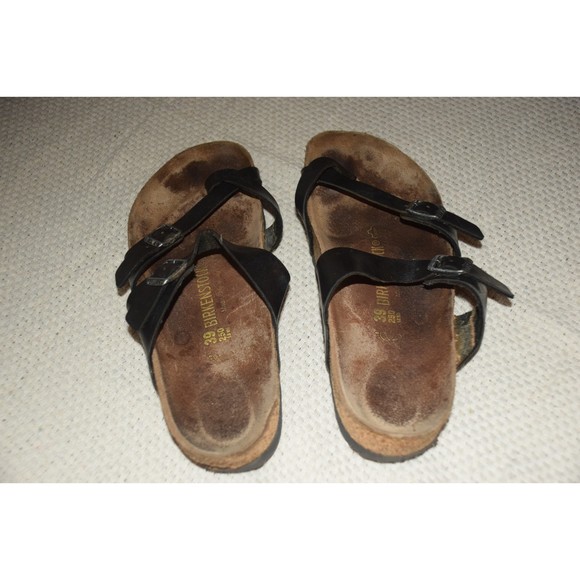 Birkenstock Women's Mayari Birkenstock Sandals Matte Black Gladiator - Picture 3 of 3